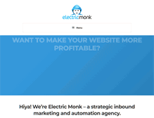 Tablet Screenshot of electricmonk.com
